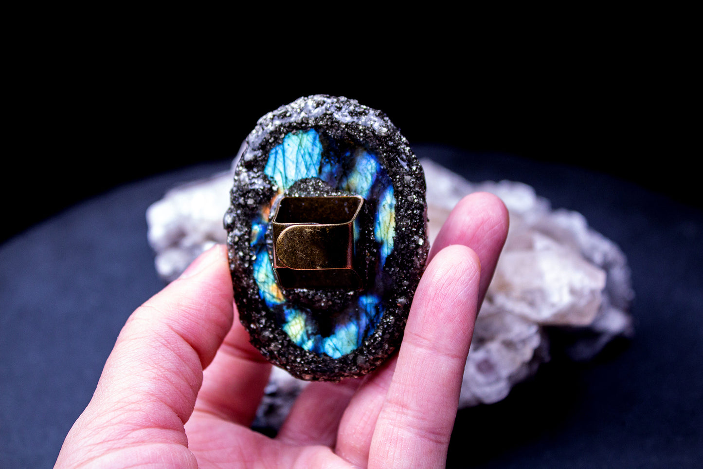 Aurora Borealis (Adjustable ring band # 1)