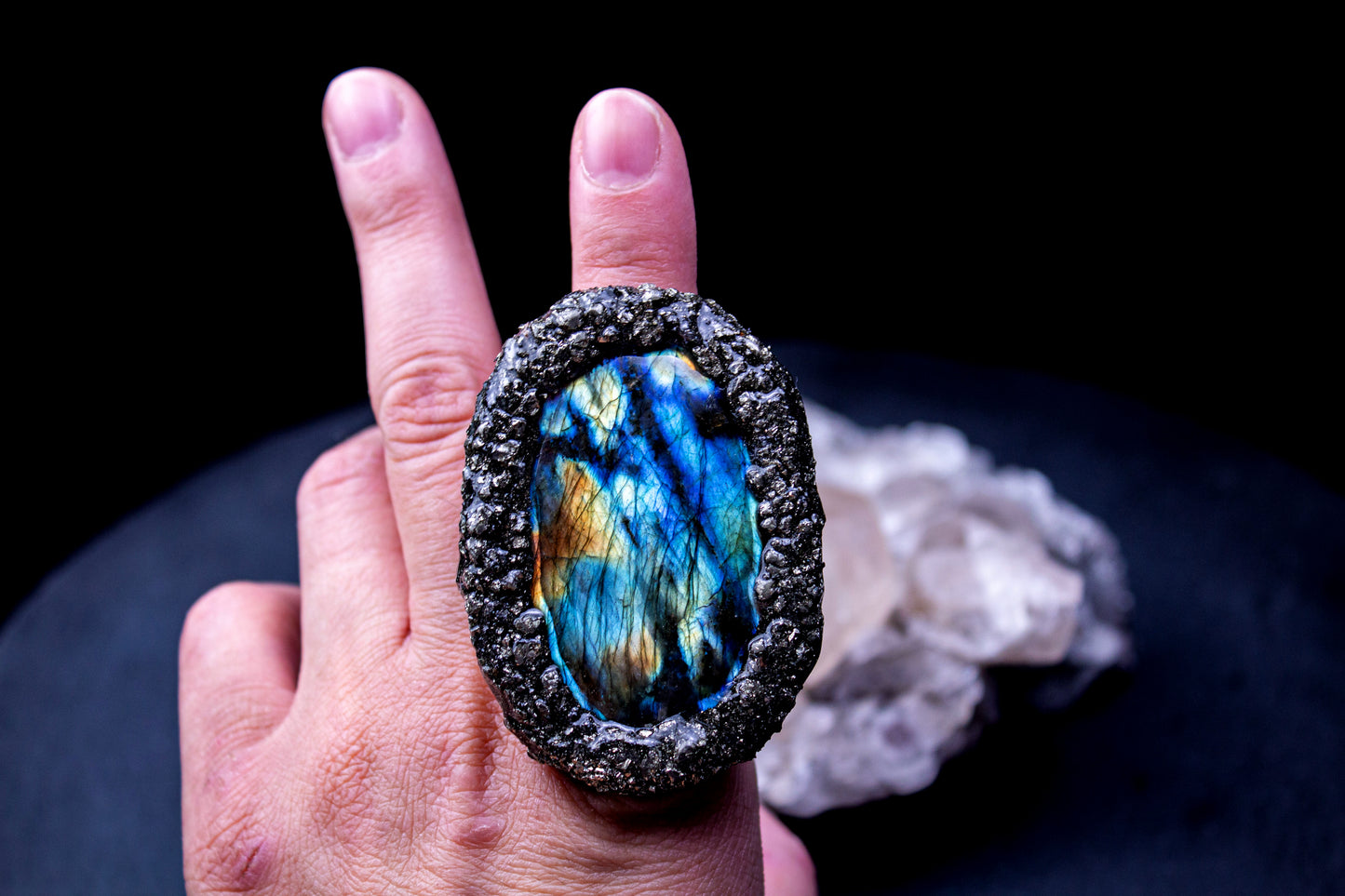 Aurora Borealis (Adjustable ring band # 1)
