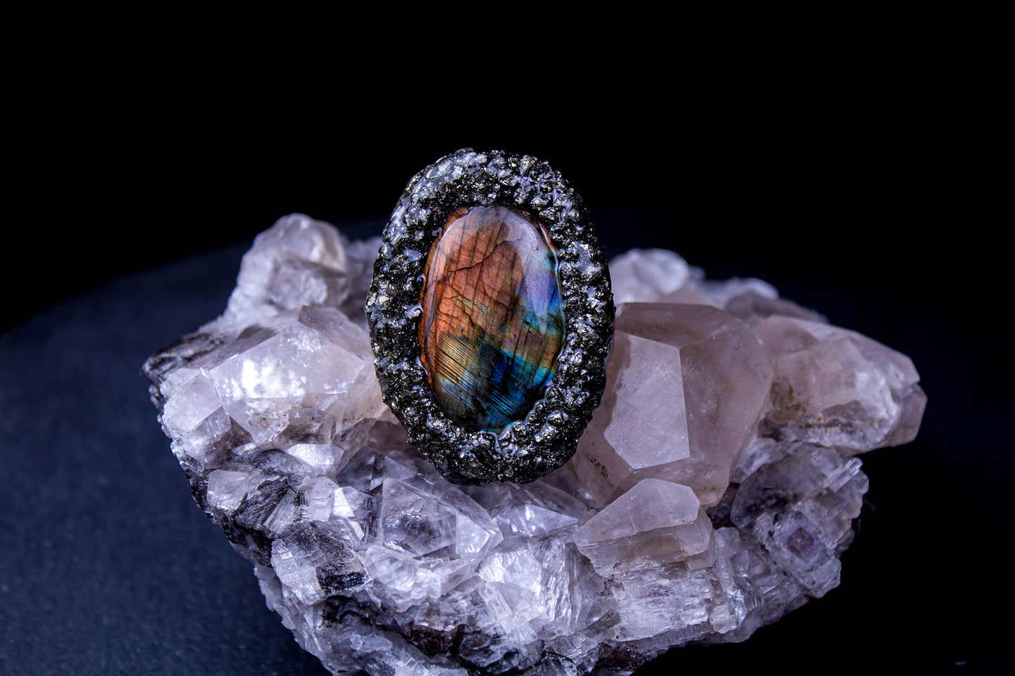 Aurora Borealis (Adjustable ring band # 4)