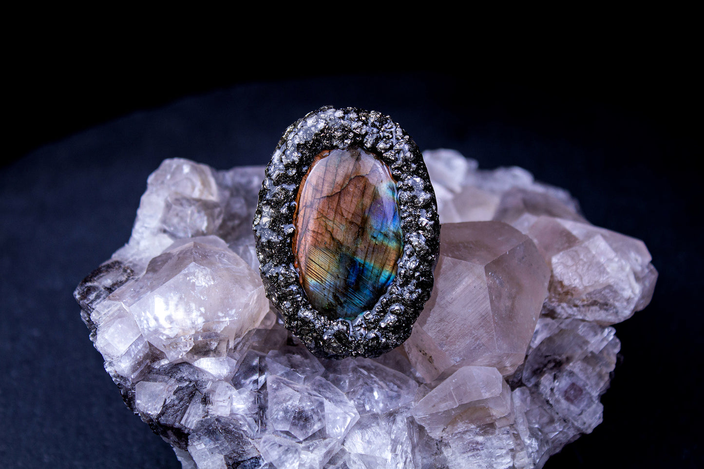 Aurora Borealis (Adjustable ring band # 4)