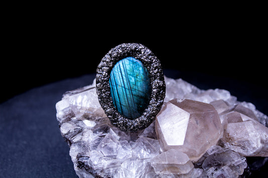 Aurora Borealis (Adjustable ring band # 2)