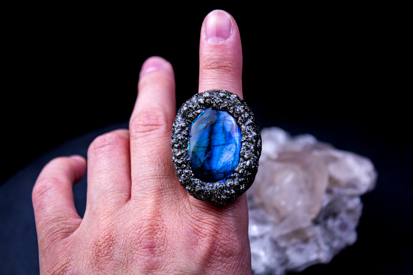Aurora Borealis (Adjustable ring band # 3)