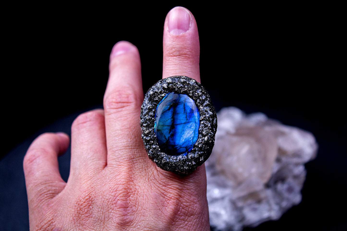 Aurora Borealis (Adjustable ring band # 3)