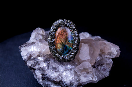 Aurora Borealis (Adjustable ring band # 4)